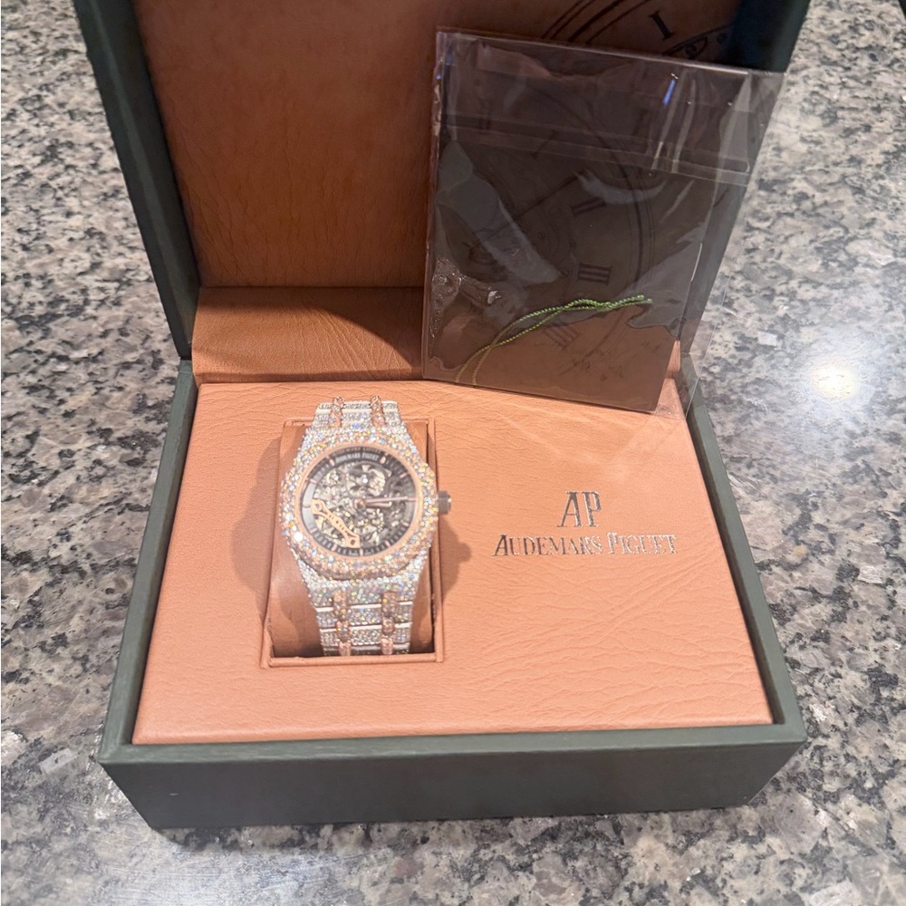 Audemars Piguet Diamond-Accented Silver Watch